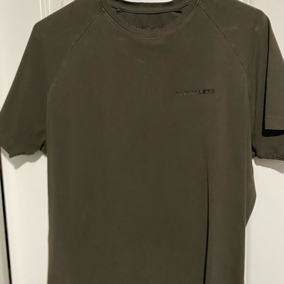 Men’s Alphalete Tshirt Army Green Small - Picture 1 of 1